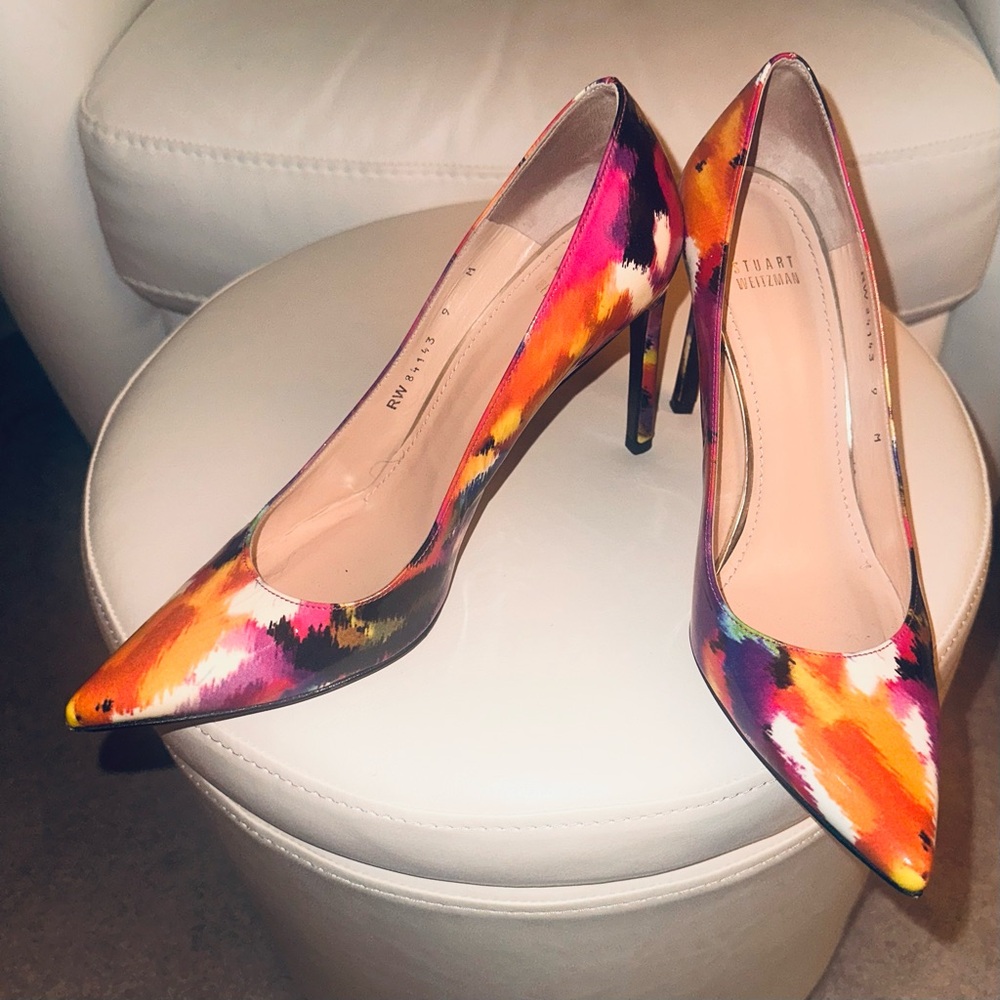 Stuart Weitzman Multicolor Pointed Toe Heels - image 3